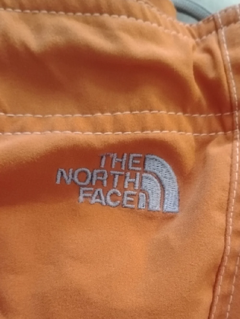 The North Face Orange Men's Swim Board Shorts with Zip Pocket